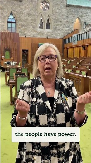 An end of session message from Green Party Leader Elizabeth May