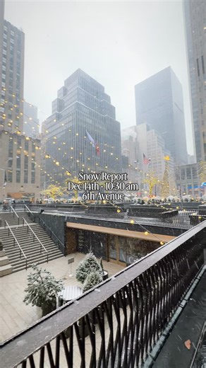 Snow Report #4 — Sixth Avenue (10:30 AM) ❄️✨ Candy canes, giant red ornaments, glowing trees, and Radio City all dressed in fresh snow. This stretch of Sixth Ave is pure holiday magic this morning. 💡TIP: the crowds are still under control, so perfect photo opportunities right now if you love snow and Christmas vibes! 🔥 #SixthAvenue #RadioCityMusicHall #NYCChristmasDecor #NYCSnow #NewYorkWelcome | New York Welcome