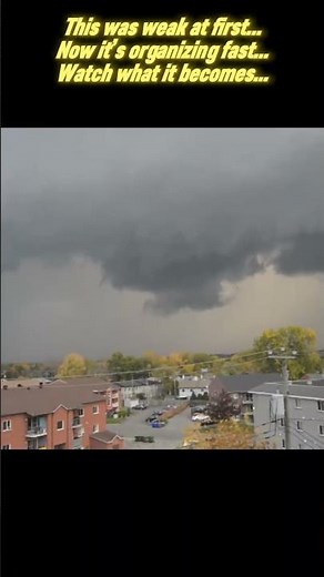 ⚠️ Rotating Wall Cloud: Is a Tornado Forming Now? 🌪️