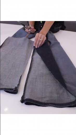 DIY: NO-SEW Bell Bottom Jeans! (Easy Hack!) | DIY with Orly Shani #shorts