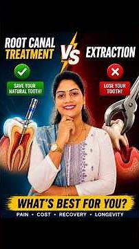 Root Canal vs Tooth Extraction 🦷 Which One is Better? Don't Remove Your Tooth Before Watching!
