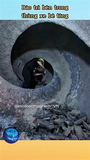 Bảo trì bên trong thùng xe bê tông