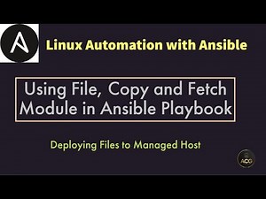 #19: Deploying Files to Managed Host using Ansible Playbook | Modifying & Copying Files to Host