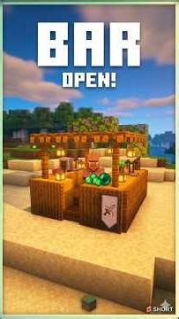: I Built a Modern BAR in Minecraft! 🍺 #bar #minecraft building