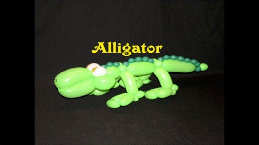 Learn how to make a balloon animal alligator using balloon twisting | Wendell Clendennen