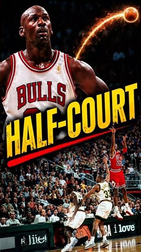Michael Jordan's CRAZIEST Half-Court Shots Ever🐐 #shorts