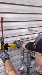 Copper gas 🤯💯🔥 That copper was sleeved thru a concrete sidewalk and run to an outbuilding for a boiler system I installed a couple years ago. That why it’s moving around so easily while I was working on it. Here in MN we regularly use type L copper for natural gas and propane both. Type L copper is an approved piping material according to the IFGC. Specifically, according to the International Fuel Gas Code (IFGC) and similar standards, copper and copper alloy tubing (such as ASTM B88 or ASTM 