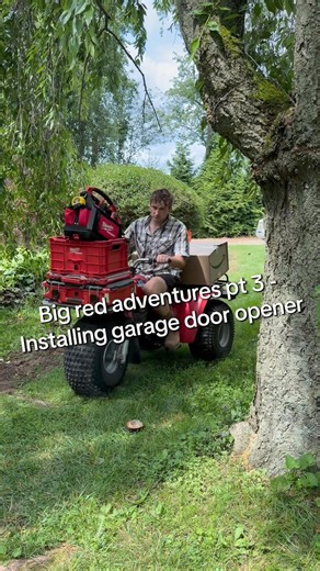 My 3-wheeler has a garage opener to my basement. I achieved the American dream. #honda #milwaukee