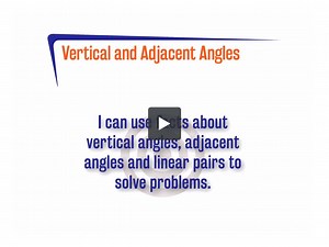 7.8.2 Vertical and Adjacent Angles