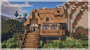 Simple forest cottage design Minecraft Map