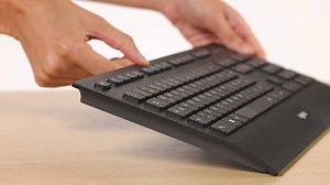 Logitech K280e Pro Kabelgebundene Business Tastatur für Windows, Linux und Chrome, USB-Anschluss, Handballenauflage, Spritzwassergeschützt, PC/Laptop, Deutsches QWERTY-Layout - Schwarz