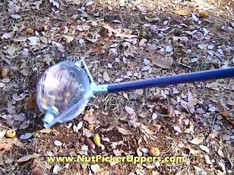 NUT PICKER UPPER Roller ~ Rolling Wire Cage with Easy Wire Nut Unloader Device for Emptying the Nuts