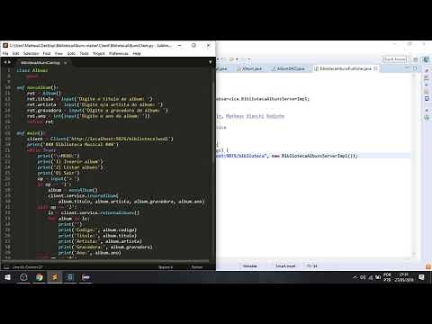 Web Service SOAP - Servidor em Java e cliente em Python