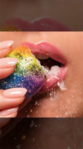 ASMR | RAINBOW CANDY EGG CRACKLE 🌈✨ #shorts #asmr