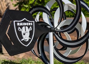 Custom Raider Pinwheel & Sports Fan Decor Personalized NFL Team Gifts Custom Cemetery Logo Yard Decorations Fan Gear Spirit Pinwheels - Etsy