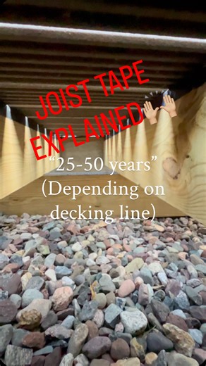 Joist tape -EXPLAINED 🚨 Read em and weep 🤜🏼 #outdoorliving #exteriordesign #deck #backyardgoals #backyarddesign #deckdesign #deckbuilding #deckplans #joisttape #waterproofing #greenbaycustoms | Coppens Custom Solutions llc.