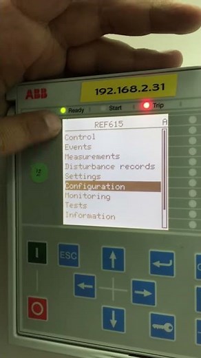 ABB REF615 [How to get the IP Adress from the Relay]
