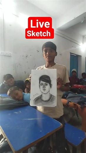 Live Sketching in Class #art #drawing #shorts #trending #school #viral #education #viralvideos
