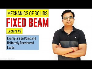 Fixed Beams || Example 2_Point Load and UDL || Lecture 2