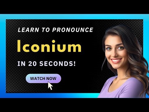 How to Pronounce Iconium (American Pronunciation / US) with Audio and Phonetic Spelling