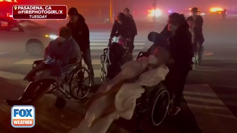 Watch: Pasadena senior care facility evacuated as deadly wildfires rage in Southern California
