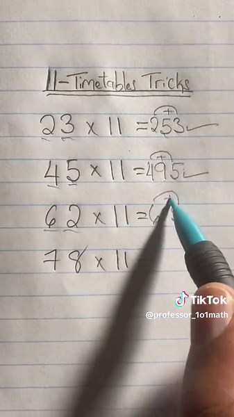 Easier Ways to Multiply by 11 Using Math Tricks