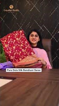 Pure Dola Silks Bandhani SAREES | #GayathriReddy |