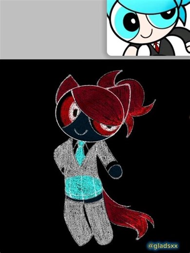 Drawing @Kittypoptime but inverted color ( PPG ver. ) Part 1 lmaoo