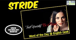 📣Word of the Day - Stride ✅Learn one word a day and improve your vocabulary! ✅Explanatory meaning of the word 'Stride' with visual illustrations, its phonetic transcription, example sentence, synonyms and antonyms. 🔰🔰🔰🔰🔰🔰🔰🔰🔰🔰🔰🔰🔰🔰🔰🔰🔰🔰🔰🔰 #English #learnenglish #vocabulary #englishlearning #englishvocabulary #exam #viralpost #synonyms #success #stride #art #EFL #TESOL #learning #IELTS #TOEFL #GMAT #ContemporaryArt #ieltsvocabulary #greprep #SATvocab #viralvideo #visualvocabular