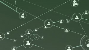 Animation of network of connections with people icons over network of connections | Premium Stock Video Footage