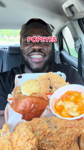 Popeyes Mukbang ASMR Chicken Eating Video