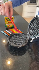 133K views · 129 reactions | waffle iron crayon melt | Adam Trent | Facebook