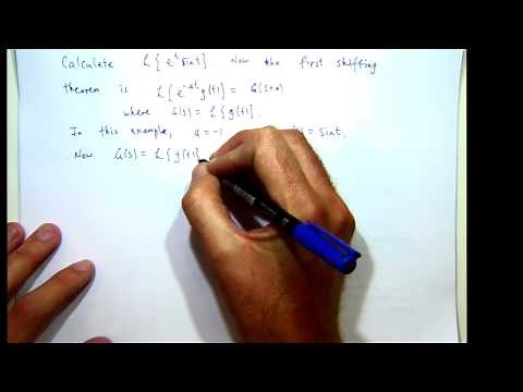 First shifting theorem: Laplace transforms