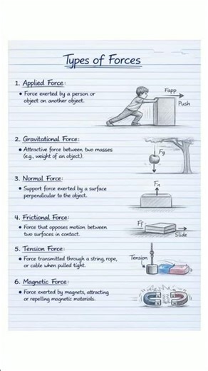 TYPES OF FORCES :- PHYSICS #ctet2026 #physics #sciencepaper2 #cbse #competetiveexams
