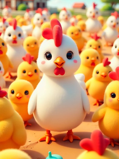 Cute Chickens Dance: Fun Cartoon for Kids