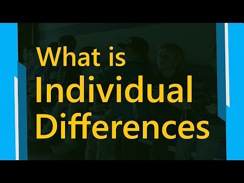 What is individual differences | Type Of Individual Differences | Psychology Terms || SimplyInfo.net