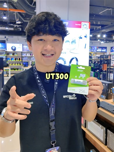 Saiz kecil, speed besar 💾⚡ Acer UT300 — flash drive compact dengan pemindahan data pantas untuk file kerja, assignment atau content. Mudah bawa, terus plug & transfer tanpa tunggu lama 🔥 Simple. Laju. Praktikal. #AcerUT300 #FlashDrive #StorageMalaysia #TechTrending #GadgetEssential #FYPMalaysia
