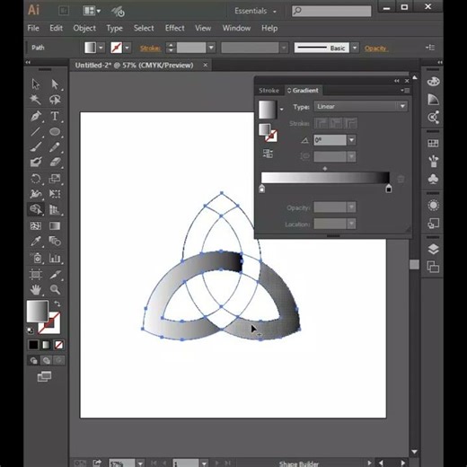 Shape builder toll logo deisgn in illustrator |@Zainify Design|