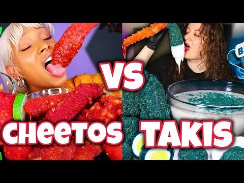 CHEETOS VS TAKIS 🦀🦞Juicy Seafood Boil ASMR | King Crab, Lobster tail & More
