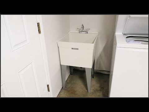 How To Assemble & Install A Mustee Laundry/Utility Sink