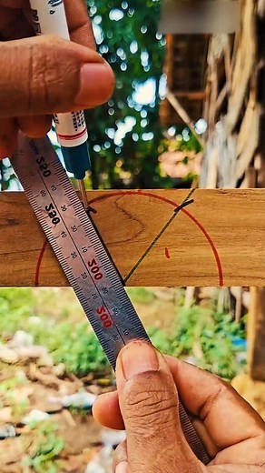 Draw a Perfect 120° Angle! #woodworking #shortsvideo #fblifestyle | Jalenn