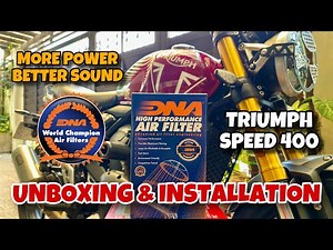 DNA High Performance Air Filter | Triumph Speed 400 | Unboxing & Installation