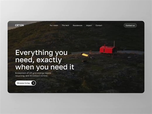 Sustainable | Smart Home | Eco Home | Web Interface Design | UI