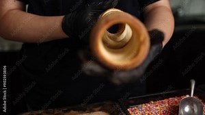 A Magyar pastry chef makes kurtos kolacs, a traditional pastry for Romanian Hungarians.