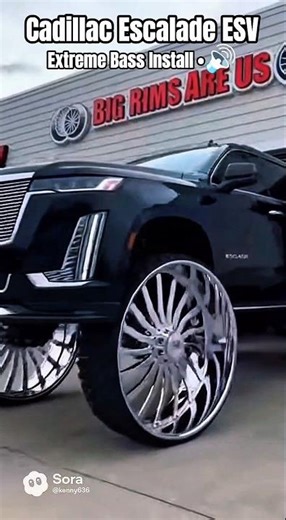 Cadillac Escalade ESV | Extreme Bass Install •🔊 #shortsfeed #sora #sora2 #car #custom #suv #cadillac