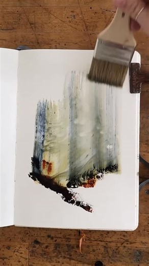 Sarah Cray on Instagram: "If you’re loving these atmospheric landscape, I have an entire course made just for you 🧑‍🎨 you can find it at @letsgomakeart! Get out of your head and into some watercolor"