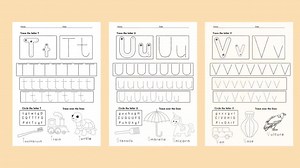 Alphabet Tracing Worksheets N-Z: Preschool Handwriting Practice (PDF Download) - Etsy UK