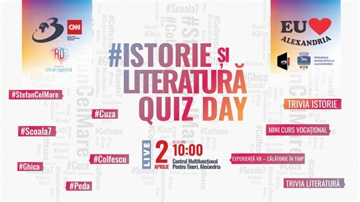 Maraton de concursuri #Istorie și Literatură QUIZ DAY - România Inteligentă | Antena 3 CNN