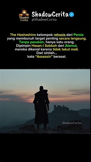 The Hashashins asal kata Assasins 🥷🗡️📜
