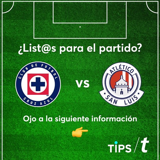 3.7K views · 3 comments | 朗 El día de mañana Club de Futbol Cruz Azul se enfrenta al Atlético de San Luis en el Estadio Ciudad de los Deportes ⚽聾  Considera estos #TipsTicketmaster y no olvides agregar tus boletos a Wallet para ingresar más rápido al estadio  | Ticketmaster México | Facebook